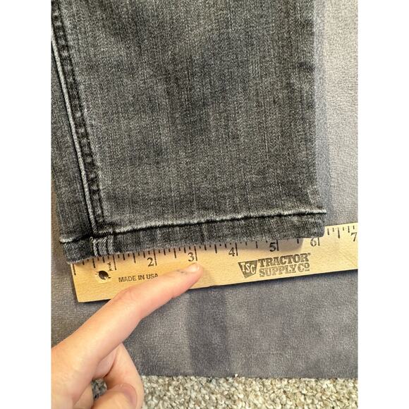 Risen Dexter Skinny Jean Women’s Size 30/11 Gray Light Distress Stretch Mid Rise - Picture 8 of 14